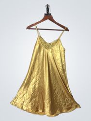 ROBE-NUISETTE DORÉE STAR LINGERIE GOLD SLIP DRESS