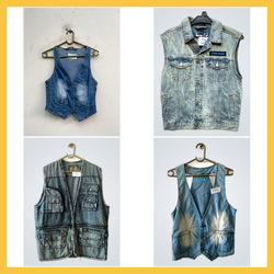 Light Wash Waistcoat Set (FV-401)