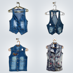 Y2K Denim Waistcoats Bundle