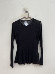 Zara Sheer Lace Blouse