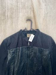 Guess Cropped Leather Jacket