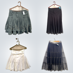 Pleated and Lace Skirts