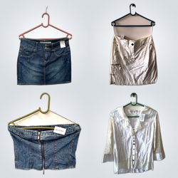 Striped Tops +Mini Skirts Mix (FV 414)