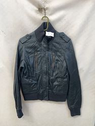 Leather Bomber Jacket