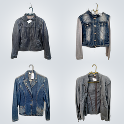 Vintage style denim jackets pack