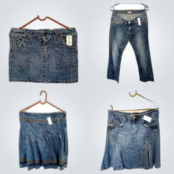 Y2K Denim Waistcoats Bundle