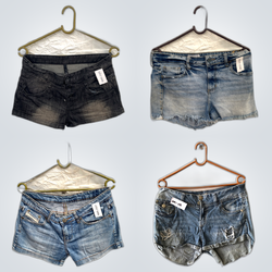 Y2K Distressed Denim Shorts