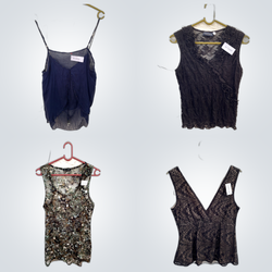 Y2K Blouses with Lace