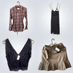 amisu Y2K Lace Trim Camisoles