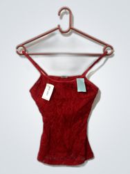 Camiça de Renda Vermelha