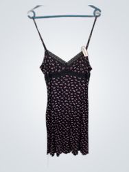 Black Floral Chemise