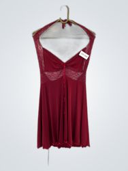 Rotes Spitzen-Chemisette