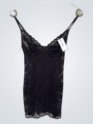 Chemisier in pizzo nero