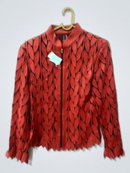 Red Leaf Pattern Jacket