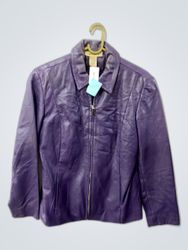 ALFANI Purple Leather Jacket