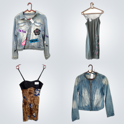 Relaxed Fit Dresses+Denim Jacket Pack(FV 166)