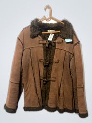 Brown Faux Fur Jacket