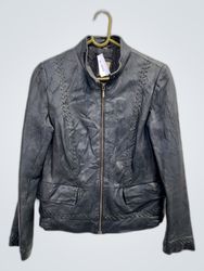 Lapel Woman Leather Jacket