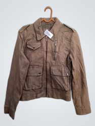 Kookai Tan Leather Jacket