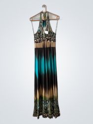 Long Halter Neck Dress