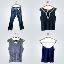 Soft Fabric Jeans+Tops Set(FV 207)