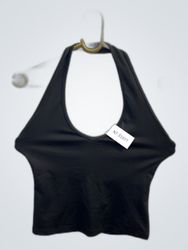 Black Halter Top
