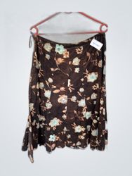 Brown Floral Skirt