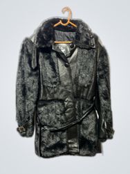 Furry Black Coat