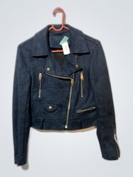 Blue Leather Jacket