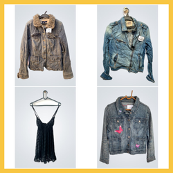 Neutral Dresses+Denim Jacket Set(FV 167)