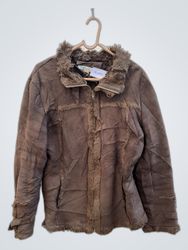 Brown Faux Fur Jacket