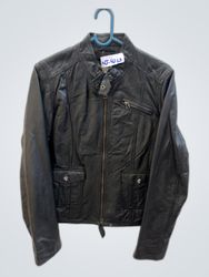 In Extenso Black Leather Jacket