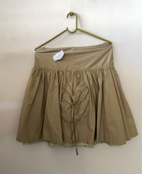 Brown Strapless Skirt