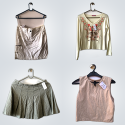 Soft Fabric Tops+Mini Skirts Set(FV 371)