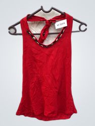 Cropped Vermelho Sem Mangas