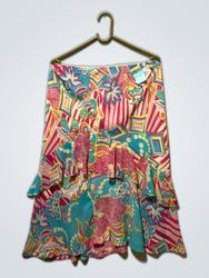 Colorful Ruffled Skirt