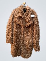 Zara Brown Fuzzy Coat