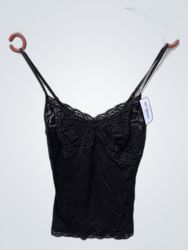 Camisola di pizzo nero