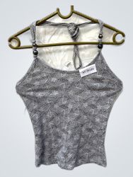 Gray Star Pattern Tank Top