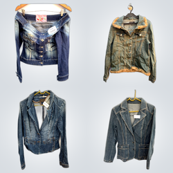 Vintage Style Denim Jackets Mix (fv-065)