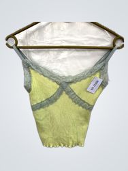 Spitzenbesetztes Ripp-Cami