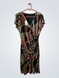 Unbranded bedrucktes Wickel-Minikleid