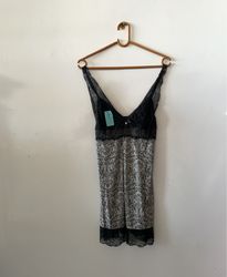 Black and White Lace Dress