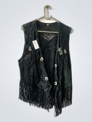 Fringed Suede Vest
