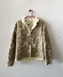 Chico's Floral Sherpa-Lined Jacket