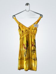 Minidress floreale giallo