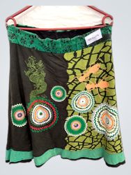 Bestickter Boho-Minirock