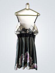 Floral Satin Slipkleid
