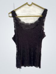 Black Lace Camisole Top
