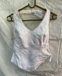 White Lace Corset Top